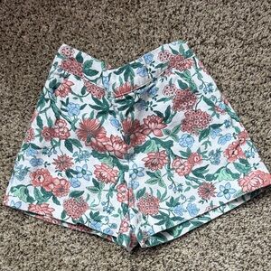 Janie and Jack 100% Cotton Floral Print Girls Shorts